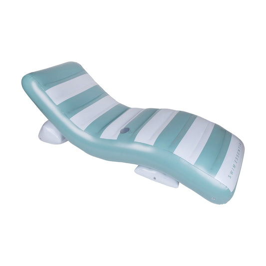 Luxe Lounge Float – Groen/Wit Gestreept